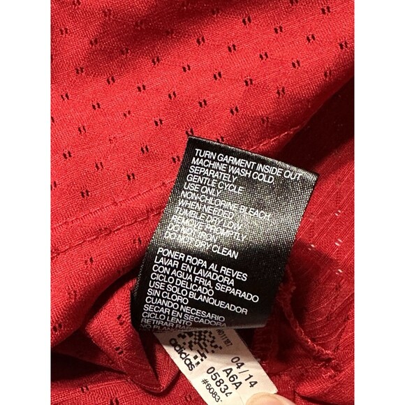 Wisconsin Badgers Jersey Youth Size Medium 10-12 Red Adidas Football NCAA *READ - Picture 9 of 10